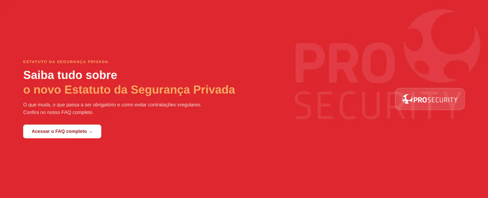 Banner Novo estatuto Prosecurity